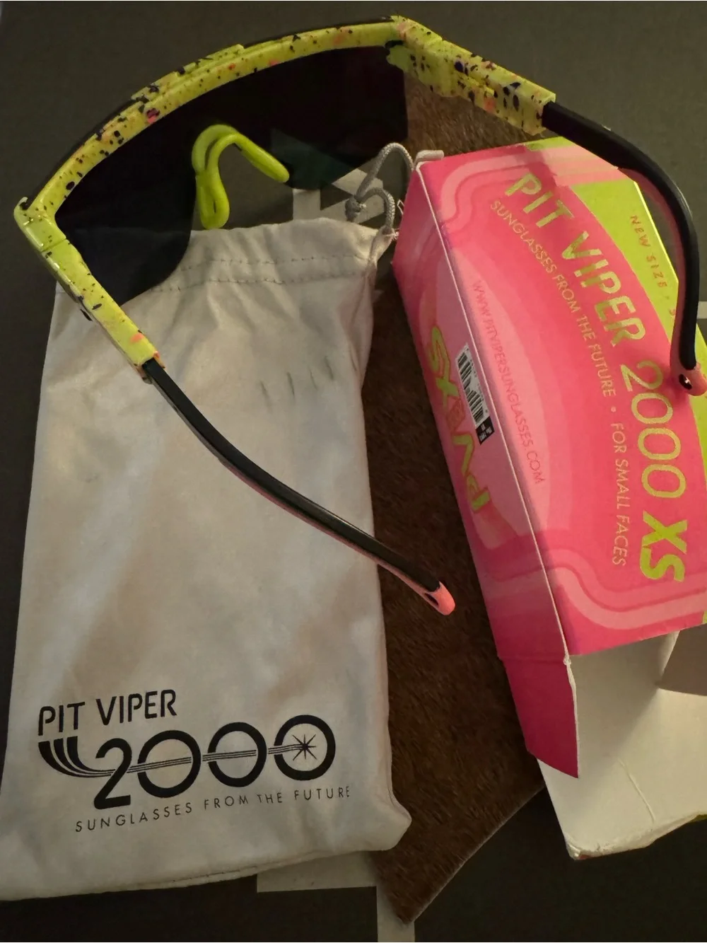 Pit Viper 2000 XS Youth Neon Yellow Shield Sunglasses